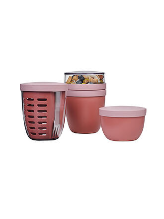 MEPAL | Set de fiambrera Lunchpot 3 piezas RANGE Vivid Mauve