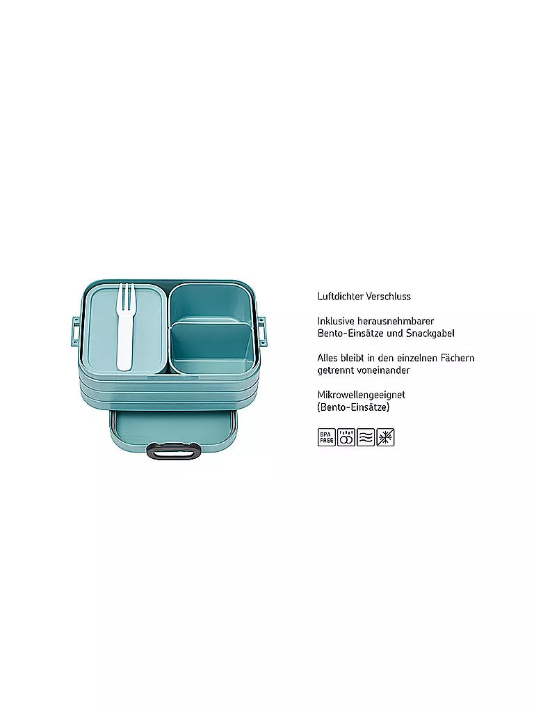 MEPAL | Fiambrera BENTO Midi Take a Break 18,5x12cm Malva Intenso | 