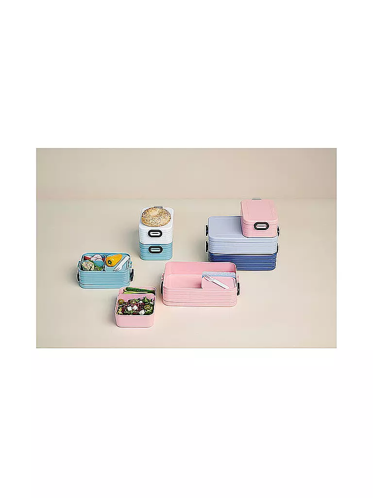 MEPAL | Fiambrera BENTO Midi Take a Break 18,5x12cm Malva Intenso | 