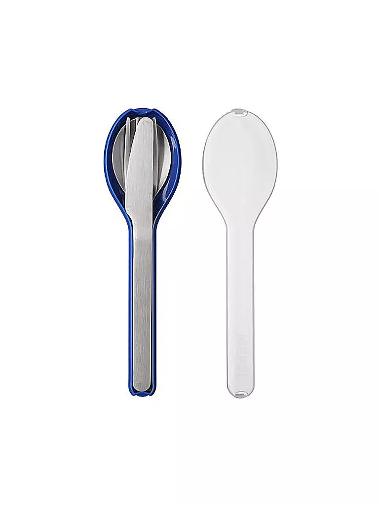 MEPAL | Juego de cubiertos ELLIPSE de 3 piezas Vivid Blue | Azul oscuro
