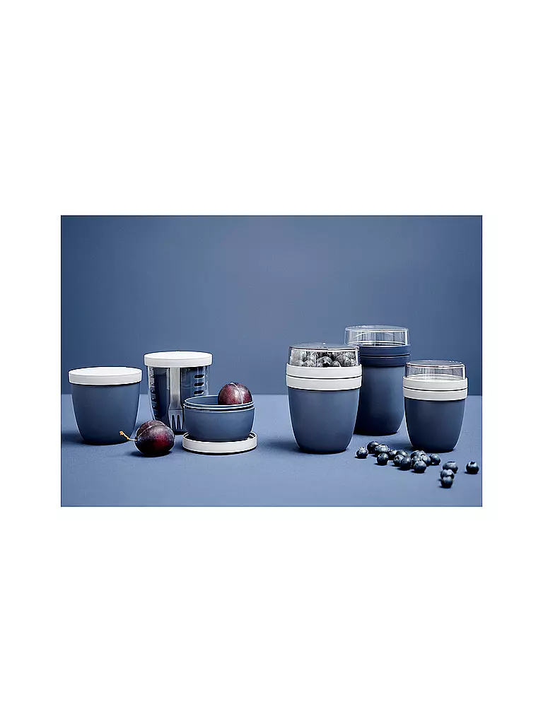 MEPAL | Lunchpot ELLIPSE 500 + 200ml Vivid Blue | Azul oscuro