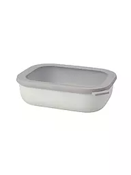 MEPAL | Recipiente de almacenamiento de alimentos - Multibowl Cirqula plano 2l Blanco nórdico | Crema