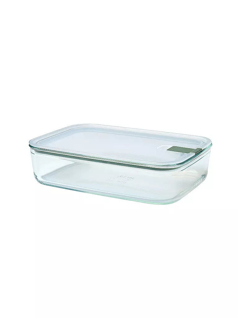 MEPAL | Recipiente de vidrio para alimentos EASYCLIP 2,25 l / Salvia Nórdica | Transparente