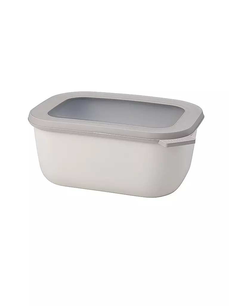MEPAL | Recipiente hermético - Multibowl Cirqula alto 1,5 l Blanco nórdico | Crema
