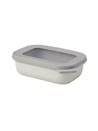MEPAL | Recipiente hermético - Multibowl Cirqula Plano 0,5l Blanco Nórdico | Crema