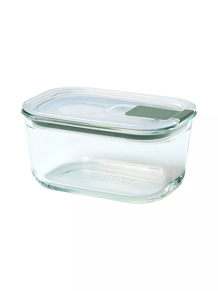 MEPAL | Recipiente hermético EASYCLIP 0,45 l de vidrio / Salvia nórdica | Transparente
