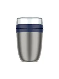 MEPAL | Thermo-Lunchpot Ellipse 0,5/0,2l Acero Inoxidable Nord Sage | Azul oscuro