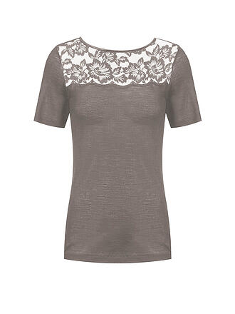 MEY | Camiseta WOOL LOVE deep taupe