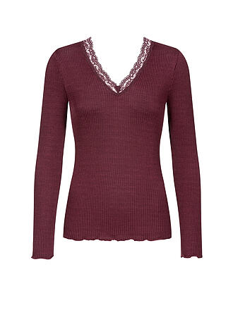 MEY | Camiseta de manga larga WOOL EXPRESSIVE boysenberry