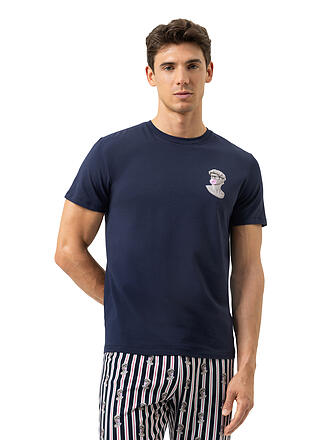 MEY | Camiseta de pijama MARBLE MUSE yacht blue
