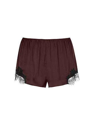 MEY | Pantalones cortos de pijama POETRY LUXURY hot maroon