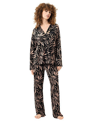 MEY | Pijama VIVID BLOOM negro