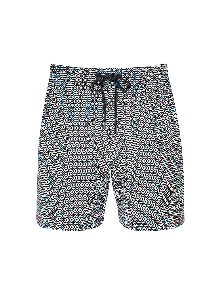 mey Pantalones cortos de pijama ROUND GEO gris trueno azul