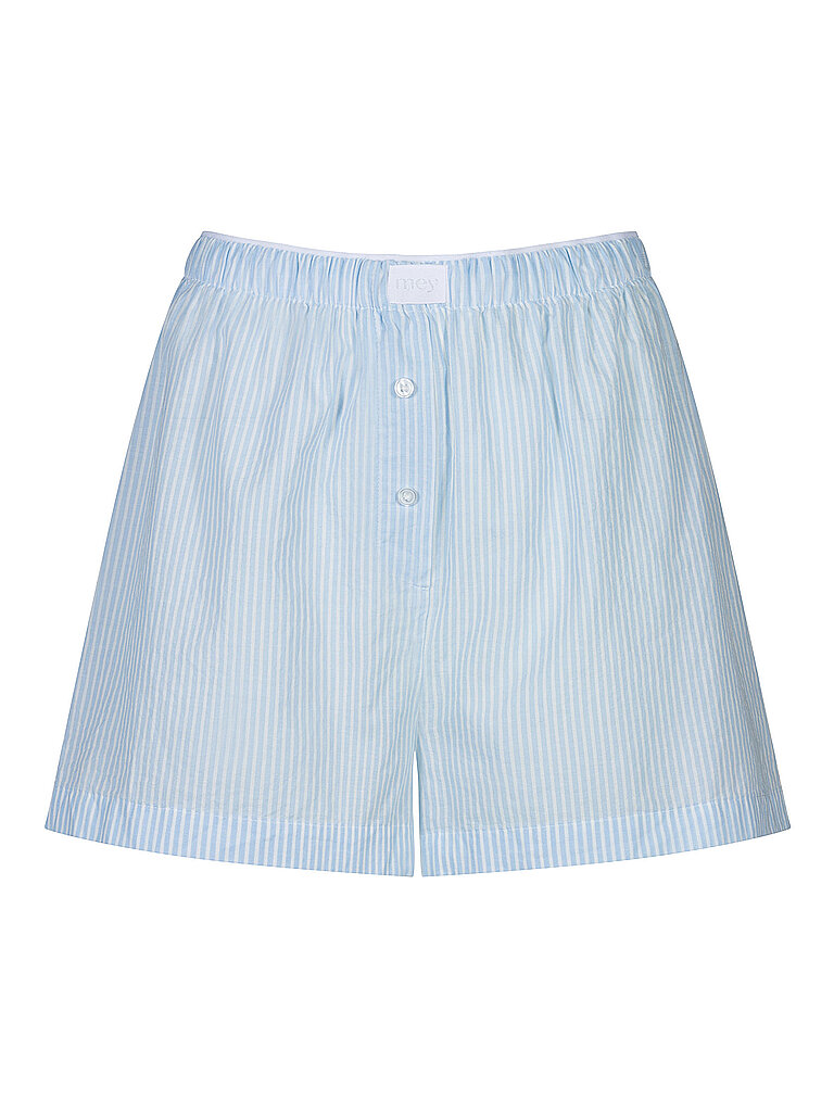 Pantalones cortos de pijama COTTON STRIPES azul empolvado azul claro S