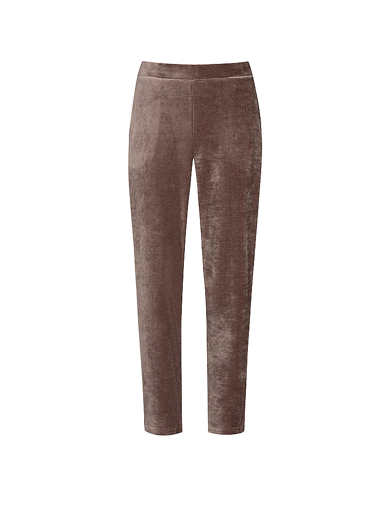 Pantalón Loungewear VELVET DREAM milk n coffee marrón claro L