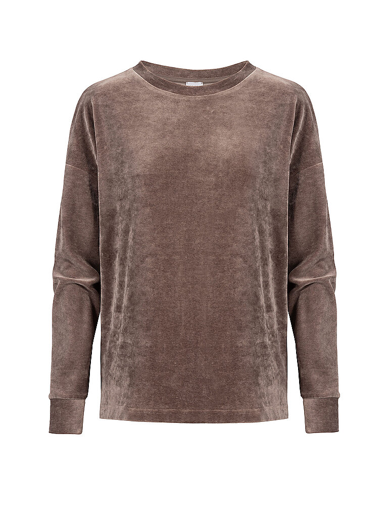 mey Sudadera Loungewear VELVET DREAM milk n coffe marrón claro
