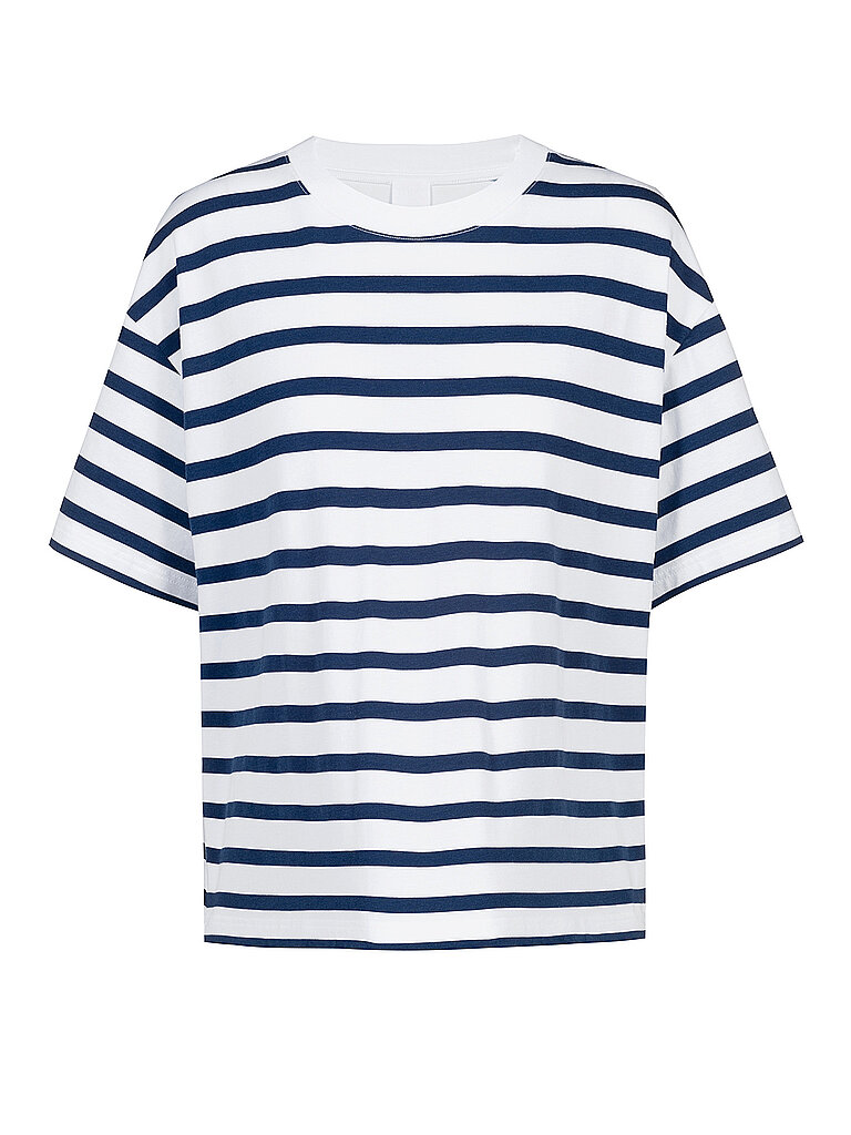 Camiseta BREEZY STRIPES blue zodiac azul oscuro S
