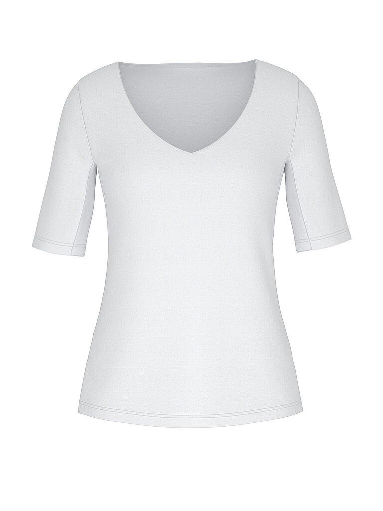mey Camiseta BLAZERSHIRT blanca blanco