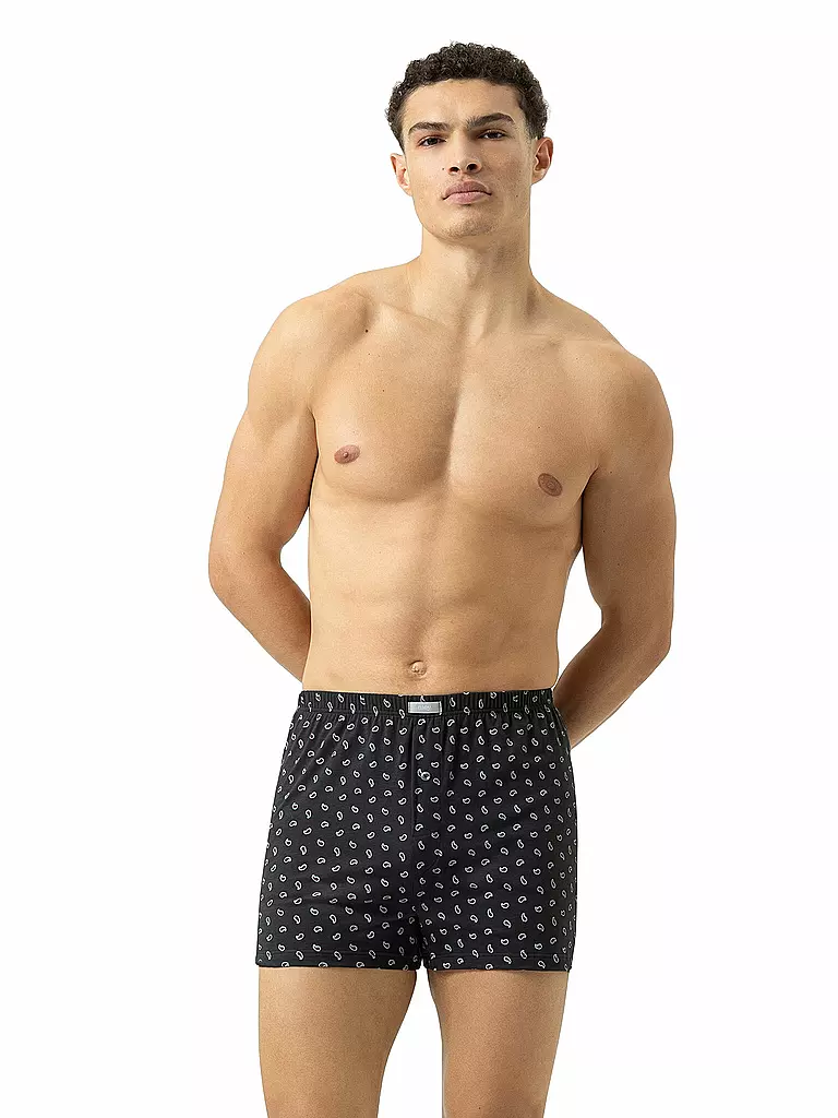 MEY | Boxershorts gris lava | Azul oscuro