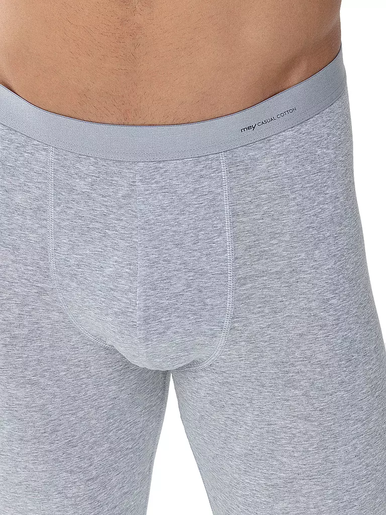 MEY | Calzoncillo largo gris claro jaspeado | 