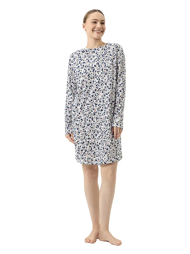 MEY | Camisón - Camiseta de dormir SOFT LEO | Azul oscuro