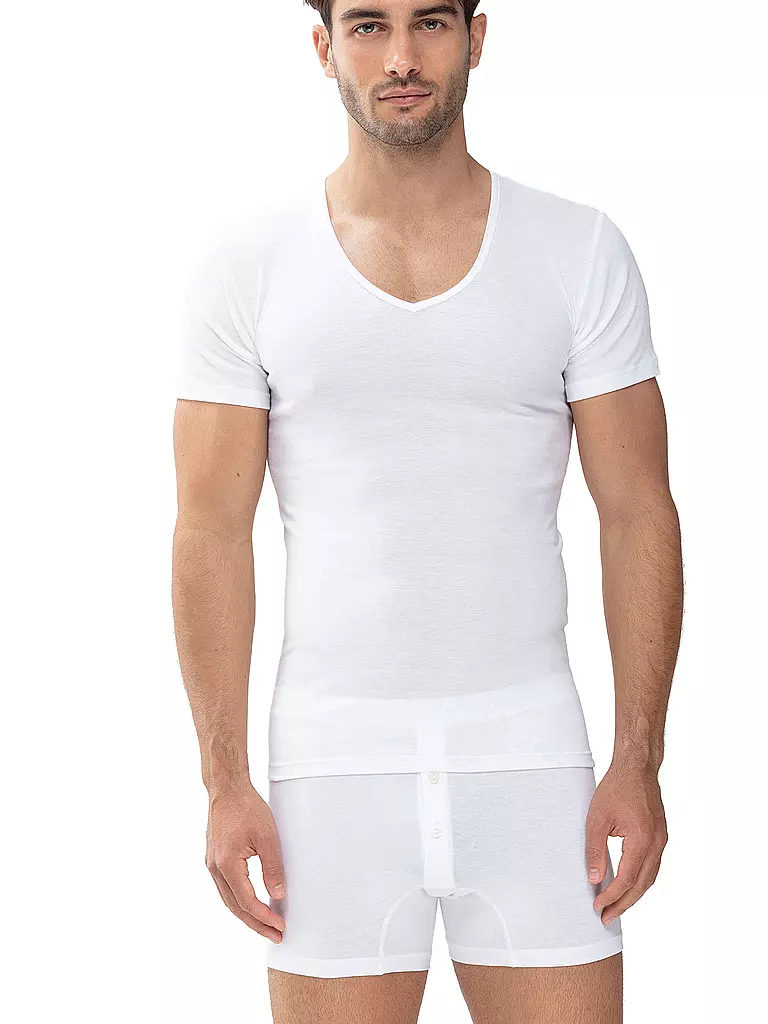 MEY | Camiseta CASUAL COTTON blanca | 
