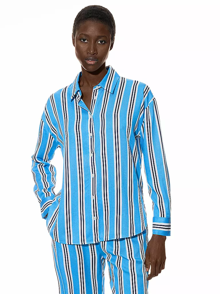 MEY | Camiseta de manga larga CALMING STRIPES | Azul claro