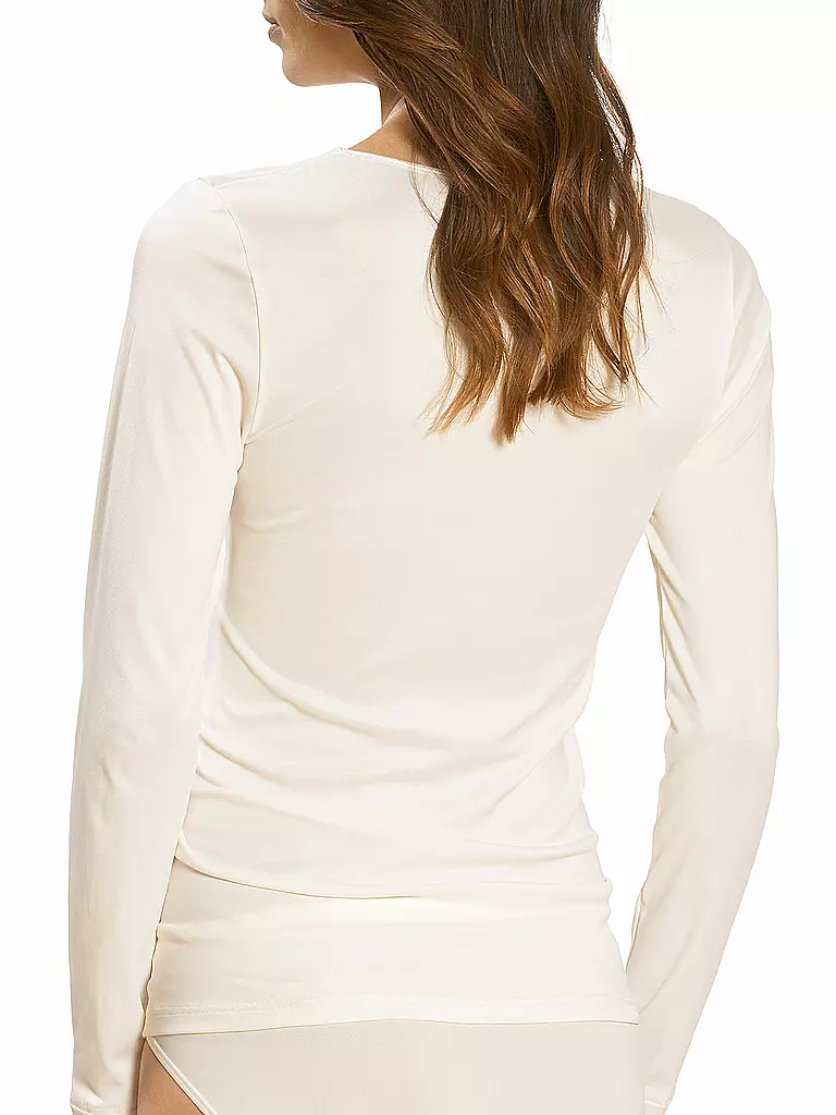 MEY | Camiseta de manga larga EMOTION champán | Crema