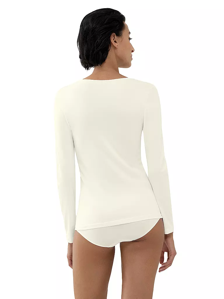 MEY | Camiseta de manga larga EMOTION champán | Crema
