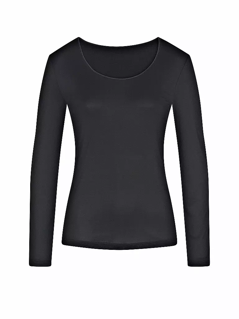 MEY | Camiseta de manga larga EMOTION negra | Negro