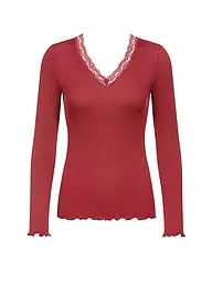 MEY | Camiseta de manga larga WOOL EXPRESSIVE | Rojo