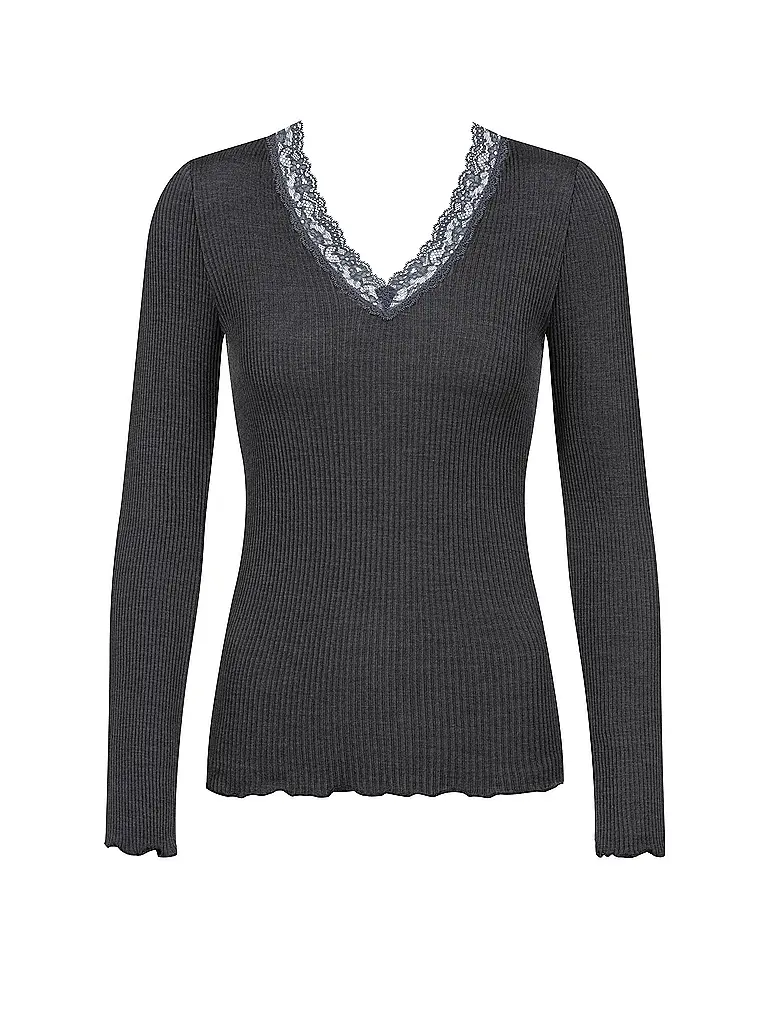 MEY | Camiseta de manga larga WOOL EXPRESSIVE | Gris
