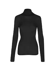 MEY | Camiseta de manga larga WOOL LOVE negra | Negro