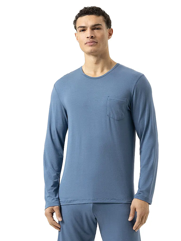 MEY | Camiseta de pijama de manga larga JEFFERSON azul galáctico | Azul