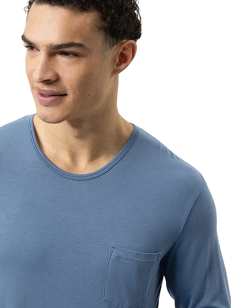 MEY | Camiseta de pijama de manga larga JEFFERSON azul galáctico | 
