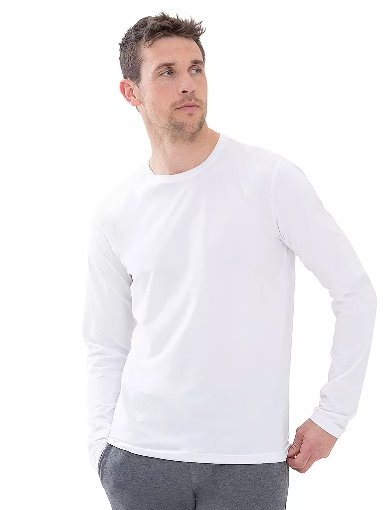 MEY | Camiseta de pijama de manga larga RELAX blanca | 