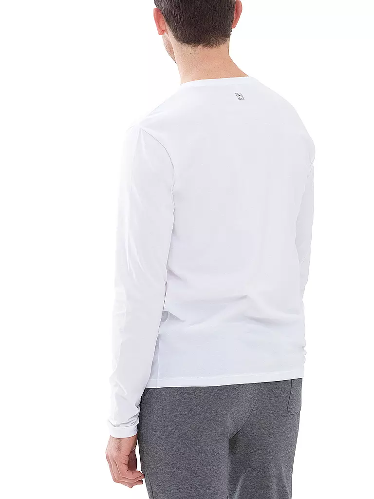 MEY | Camiseta de pijama de manga larga RELAX blanca | 