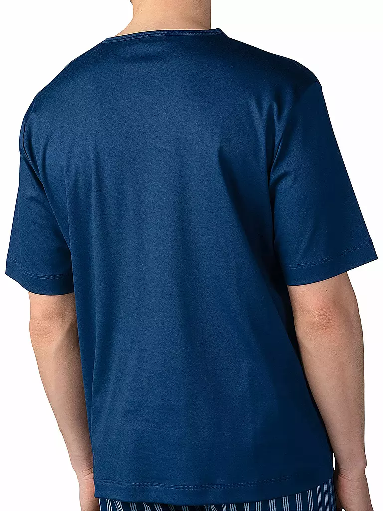 MEY | Camiseta de pijama MELTON
Marca: MEY
Color: azul
Categorías: Moda, Hombre

Largo de manga: Manga corta
Escote: Cuello en V
Material: Algodón | Azul