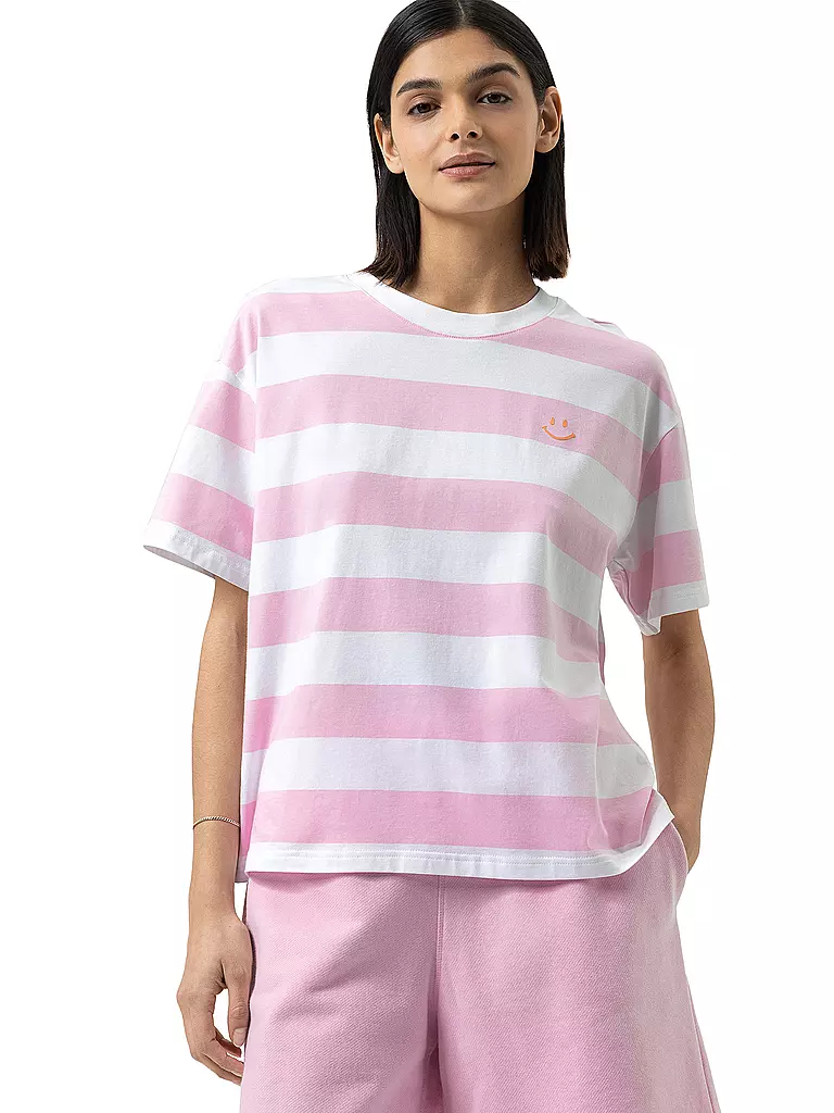MEY | Camiseta de pijama rosa suave | Rosa
