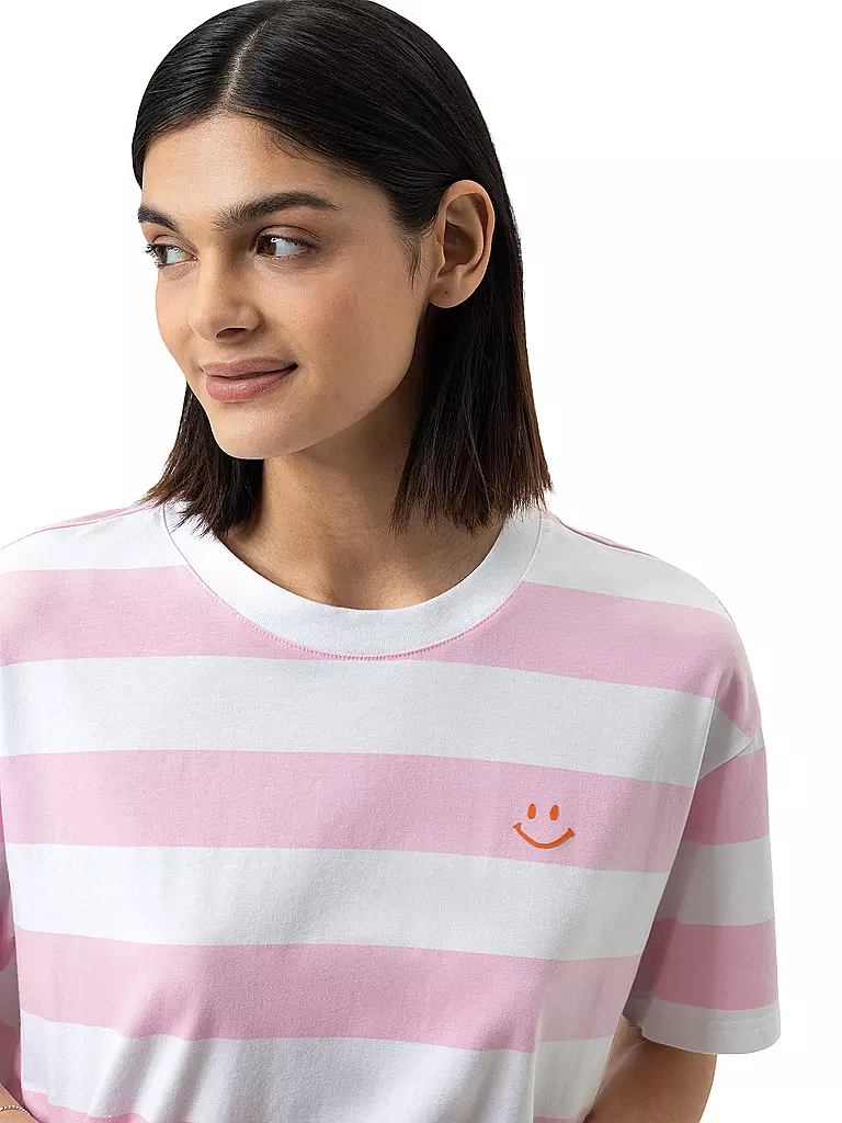 MEY | Camiseta de pijama rosa suave | 