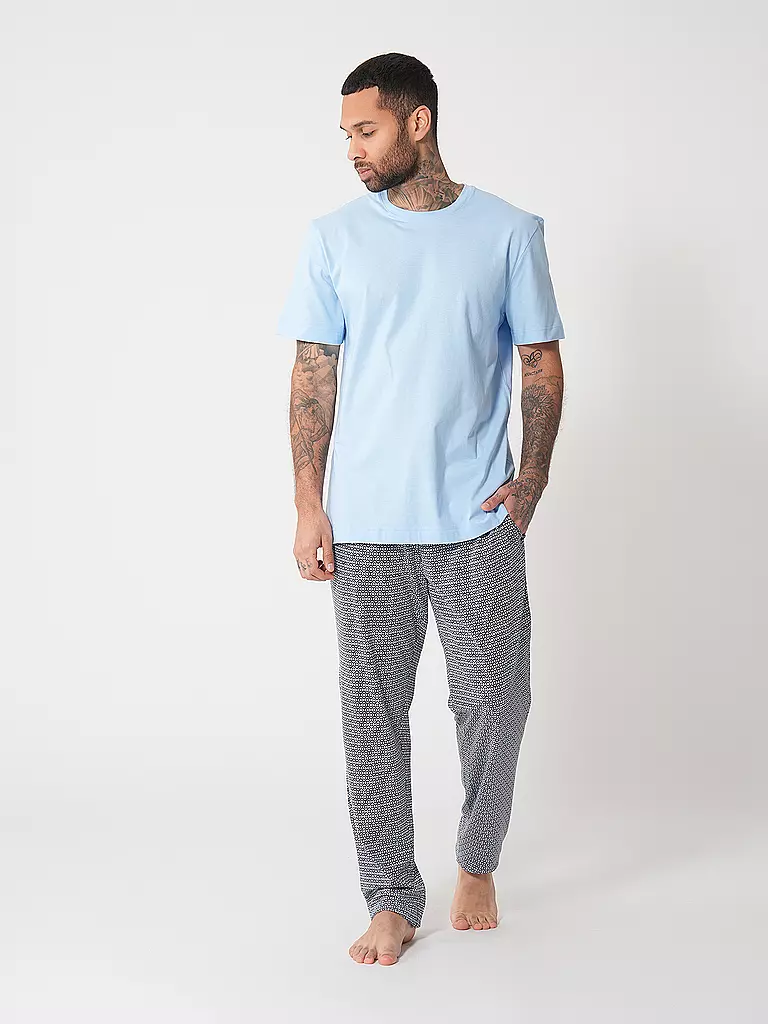 MEY | Camiseta de pijama SELECTION far blue | Azul claro