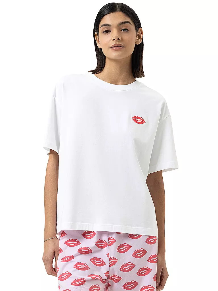 MEY | Camiseta de pijama SOLID LOVE blanca | Blanco