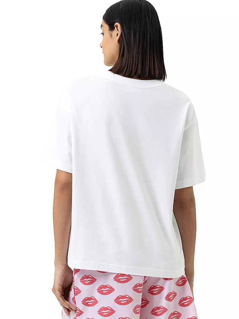 MEY | Camiseta de pijama SOLID LOVE blanca | 