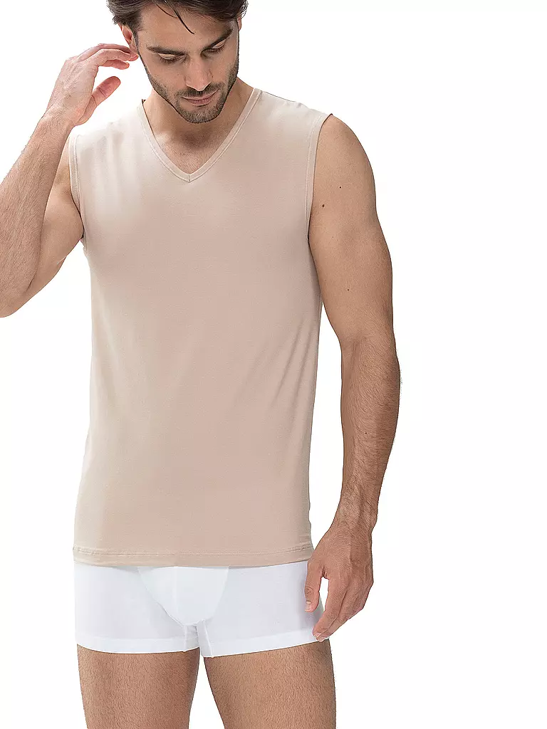 MEY | Camiseta de tirantes DRY COTTON light skin | Beige