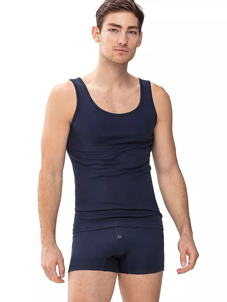 MEY | Camiseta deportiva casual de algodón azul yate | Azul