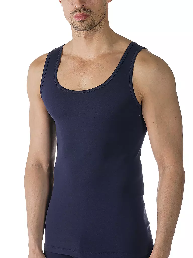 MEY | Camiseta deportiva casual de algodón azul yate | 
