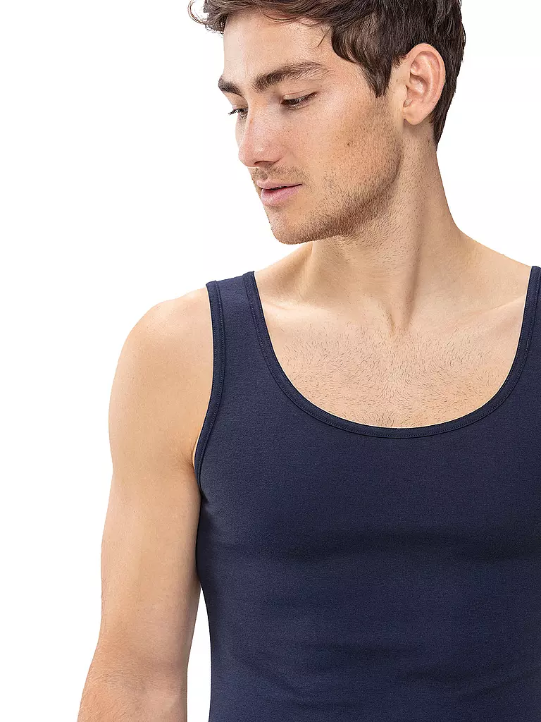 MEY | Camiseta deportiva casual de algodón azul yate | 