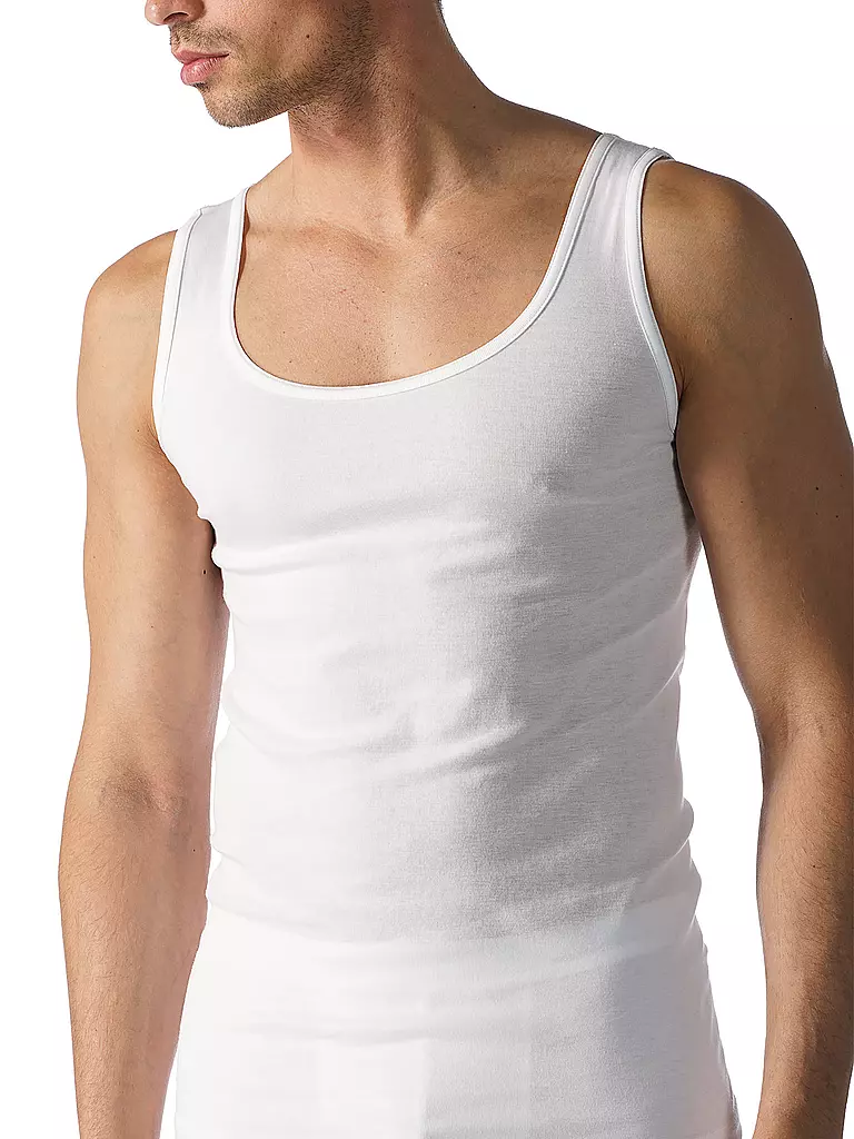 MEY | Camiseta deportiva casual de algodón blanca | Blanco