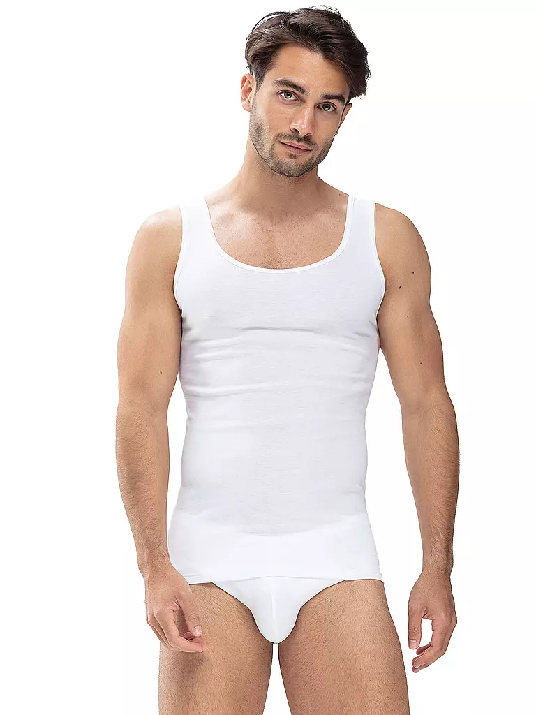 MEY | Camiseta deportiva casual de algodón blanca | Blanco