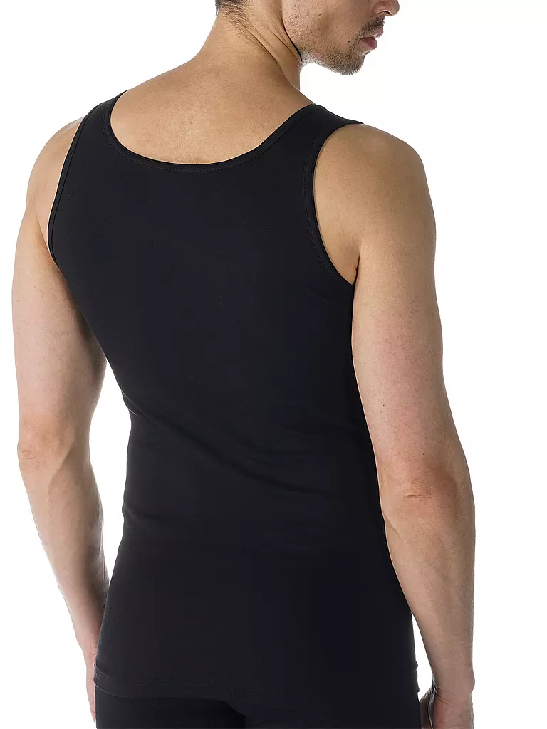 MEY | Camiseta deportiva casual de algodón negra | 